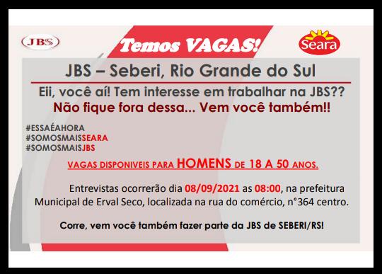 Capa Oportunidade de trabalho na JBS: Confira as vagas