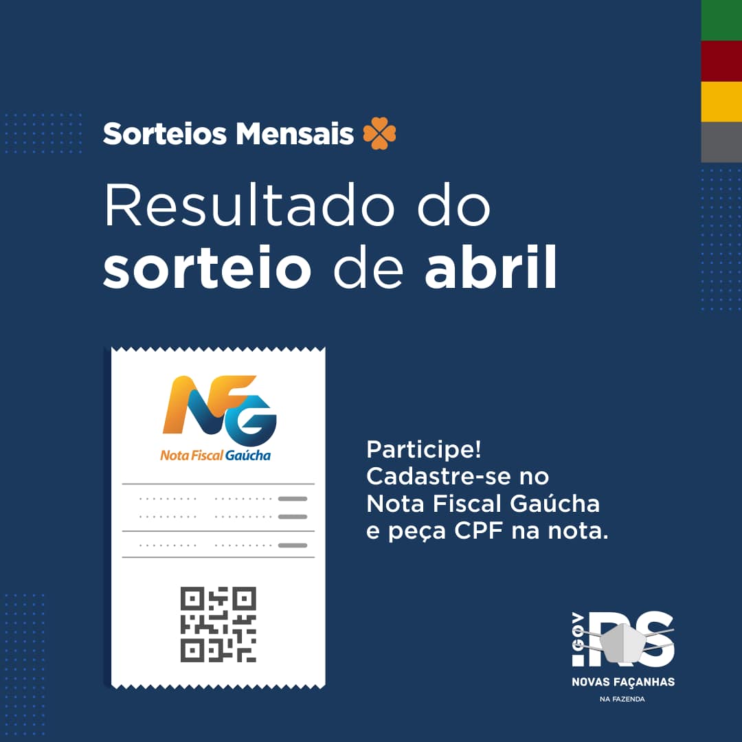 Capa Nota Fiscal Gaúcha premia ervalsequense