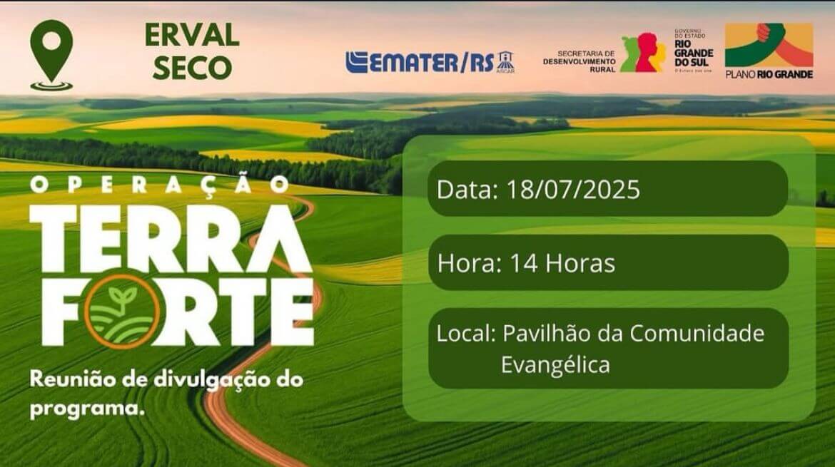 Capa Erval Seco irá promover Reunião de Divulgação – Operação Terra Forte