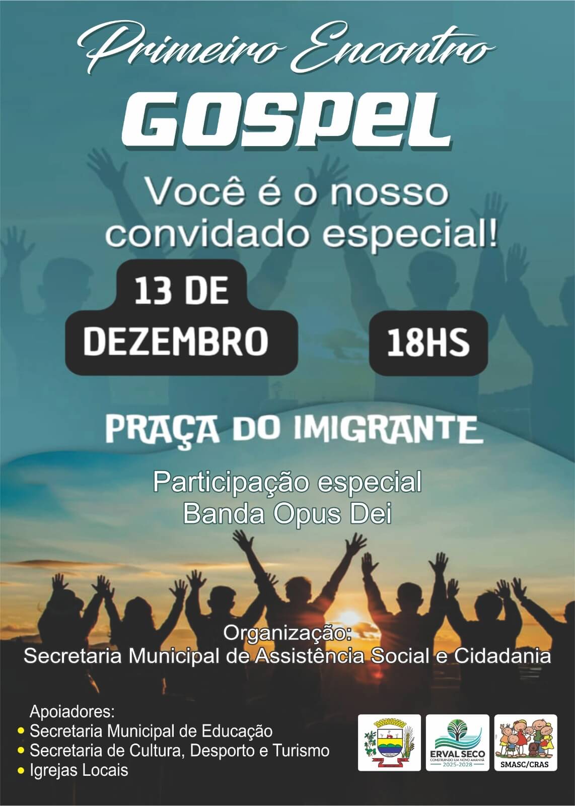 Capa Erval Seco promove Primeiro Encontro Gospel na Praça do Imigrante