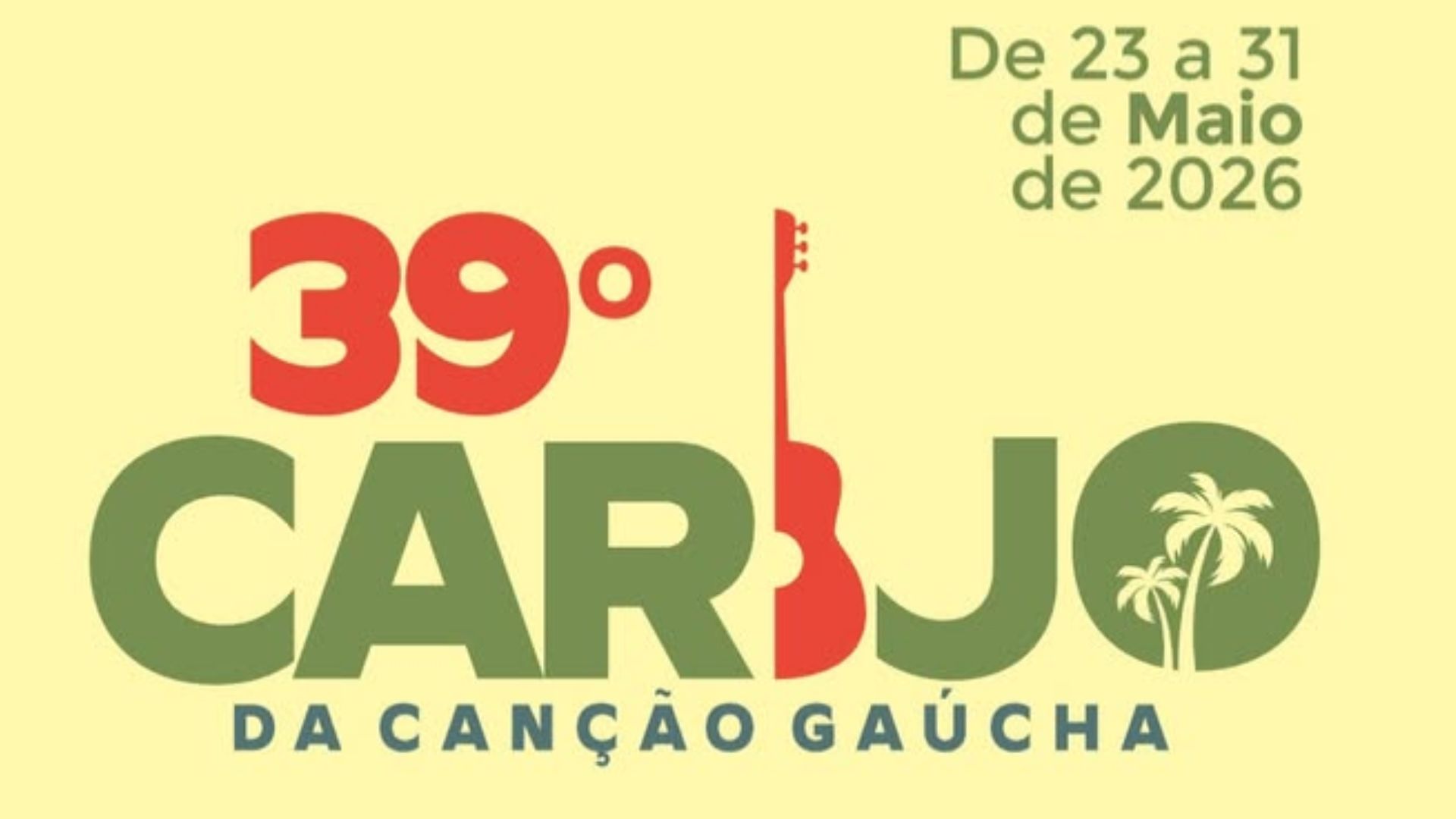 Capa 39º Carijo da Canção Gaúcha define ordem de apresentações para Fase Local e Fase Geral