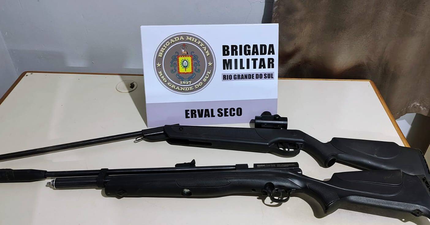 Capa Brigada Militar efetua prisão de dois indivíduos por crime contra a fauna em Erval Seco